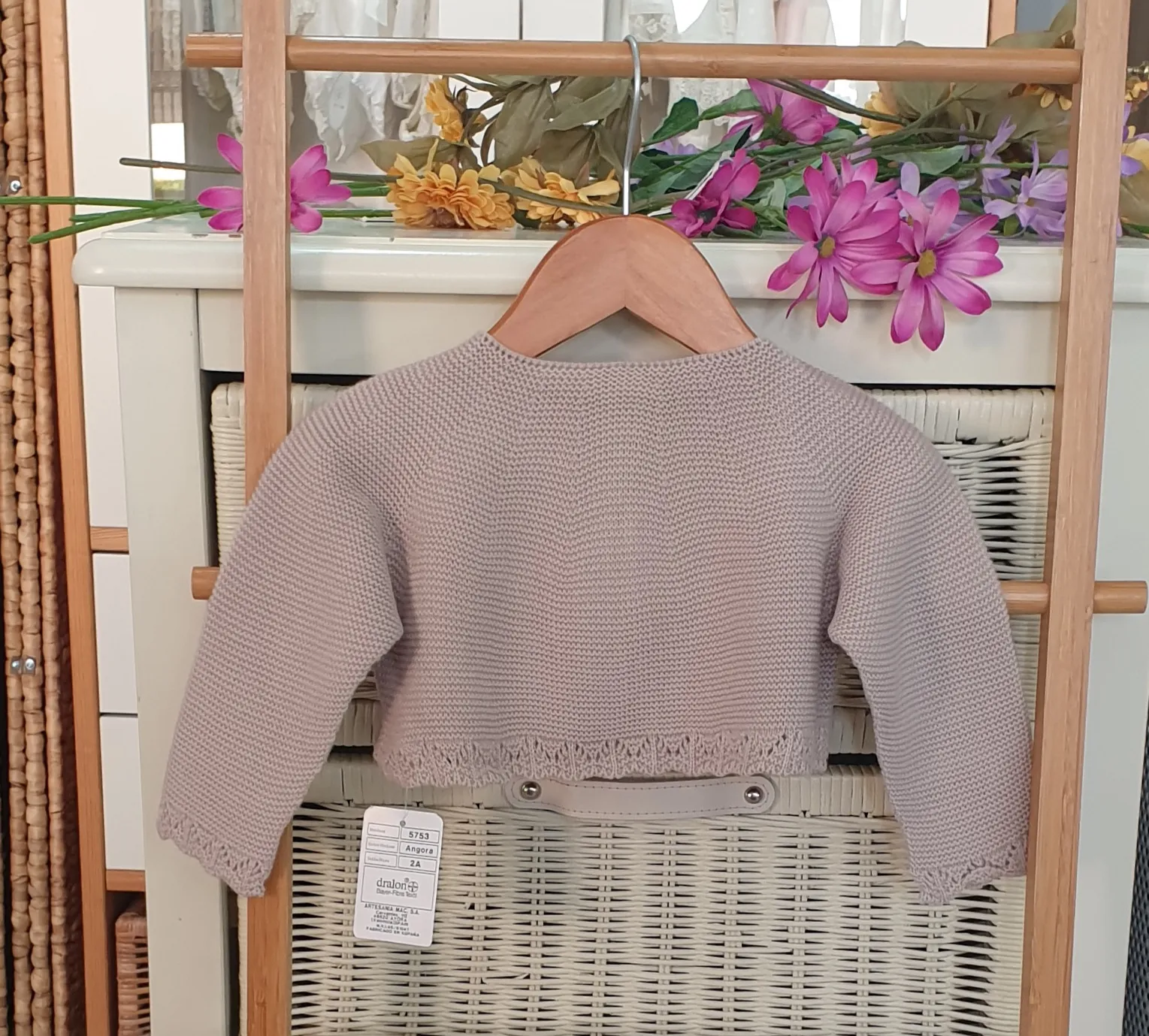 A Chaqueta punto Bolero R120248 Camel/Piedra