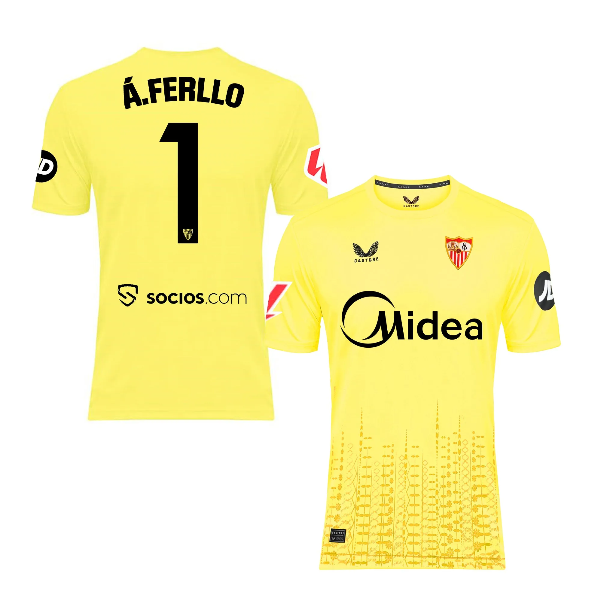 Alberto F. Camiseta 3 portero adulto amarilla 24/25