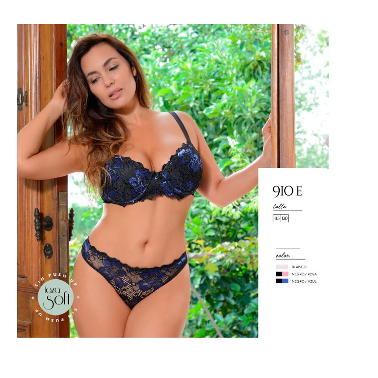 ART.TI910E Conjunto taza soft y cola less puntilla