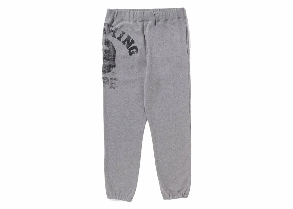 BAPE BAPE Big College Sweat Pants Gray