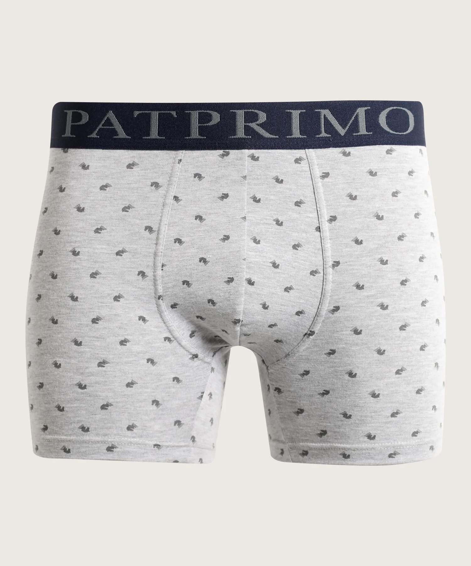 BOXER ALGODON ESTAMPADO, REALCE PESPUNTADO ELASTICO EXPUESTO