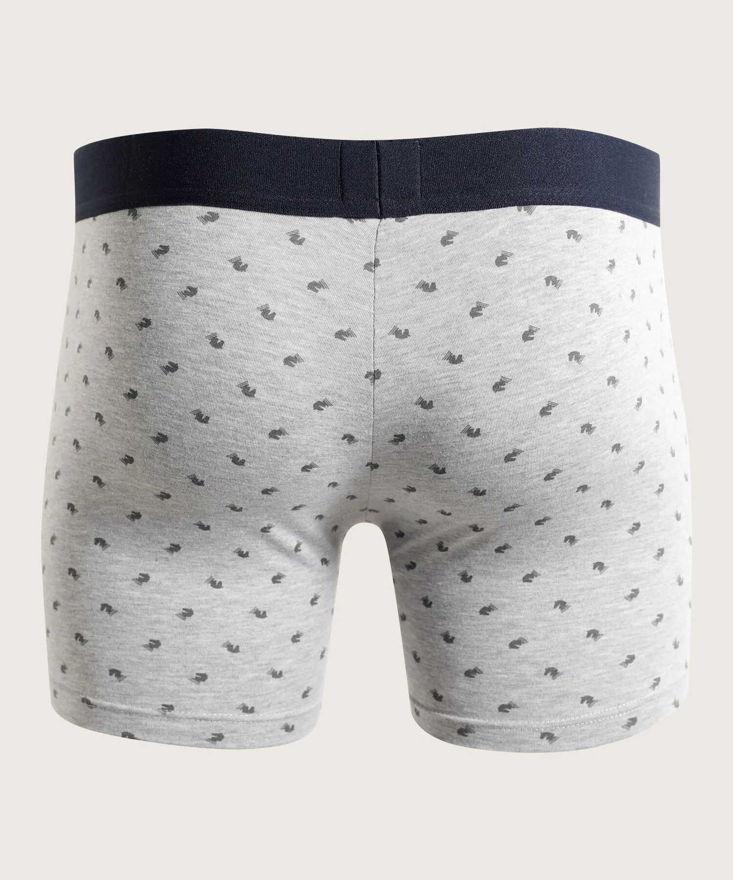 BOXER ALGODON ESTAMPADO, REALCE PESPUNTADO ELASTICO EXPUESTO
