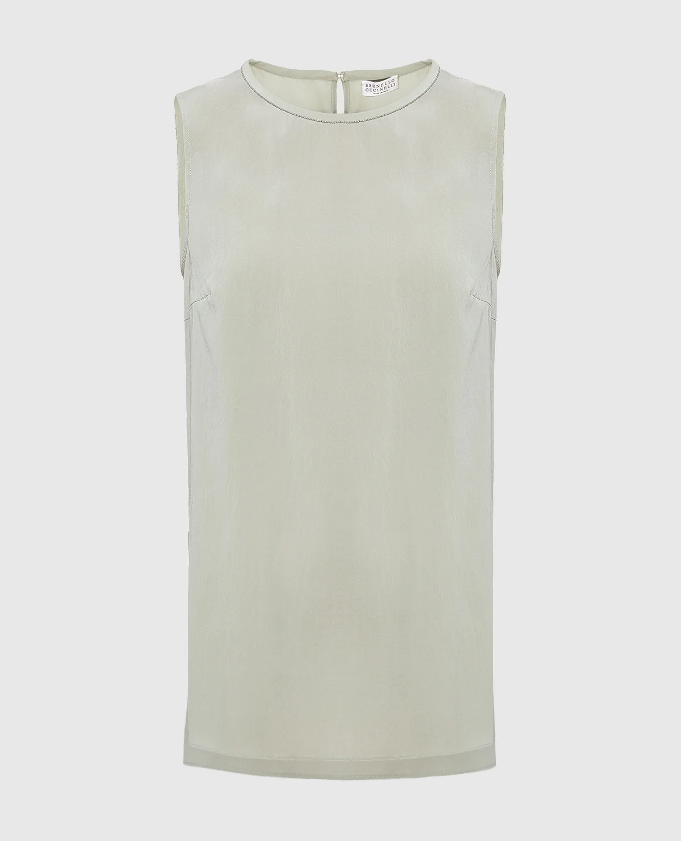 Brunello Cucinelli Green silk top