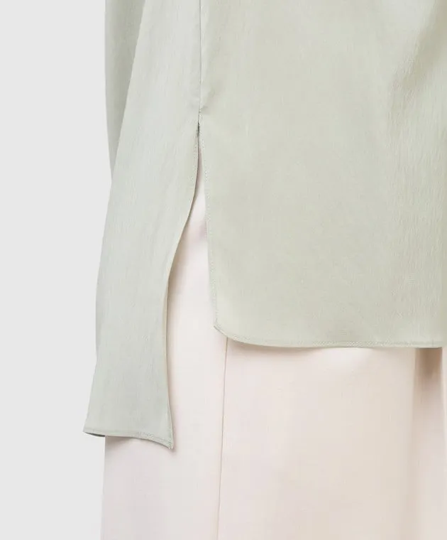 Brunello Cucinelli Green silk top