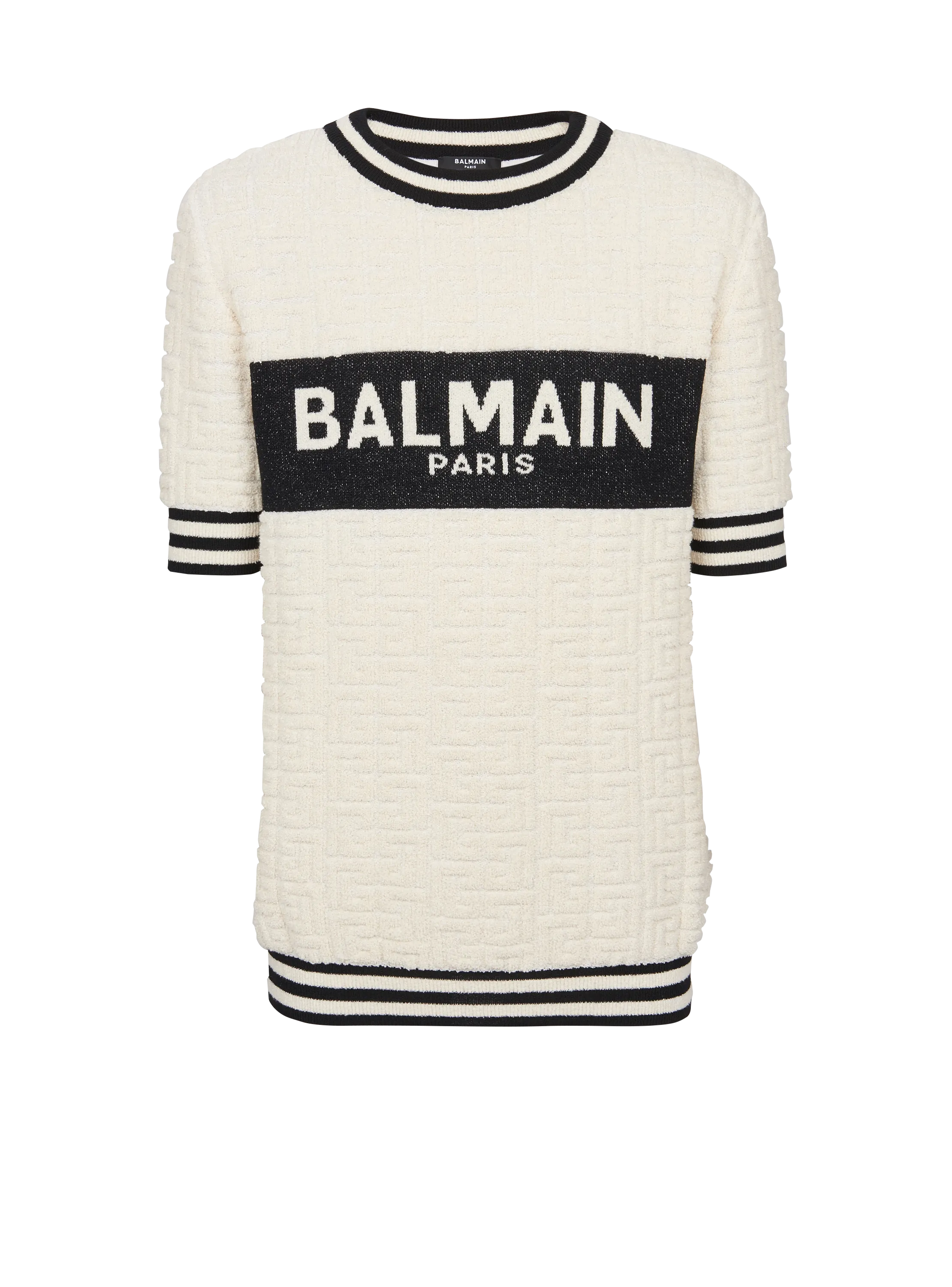 Camiseta Balmain de algodón de rizo