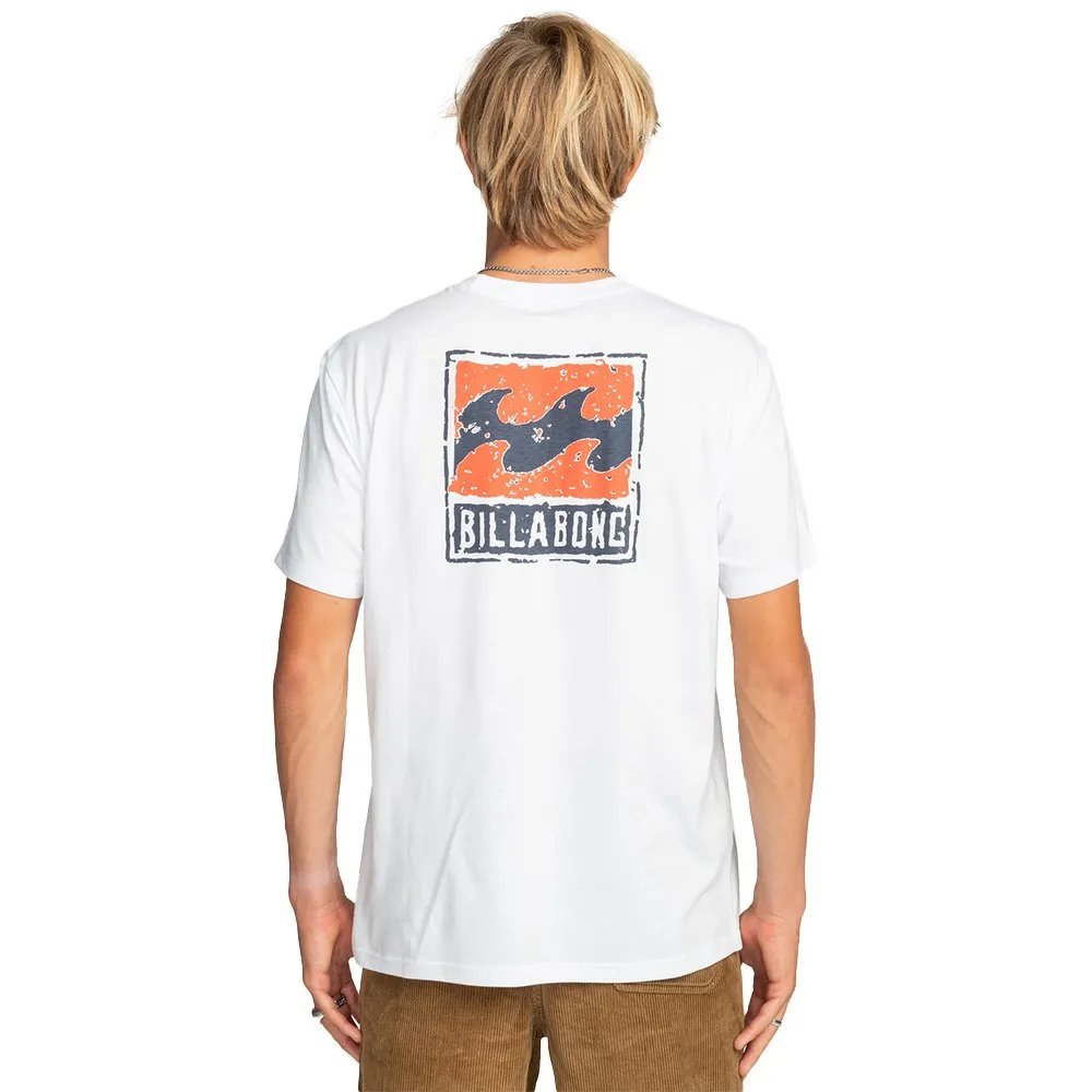 CAMISETA BILLABONG PARA HOMBRE MANGA CORTA STRAMP SS (WHT) REFEBYZT00145 BLANCO