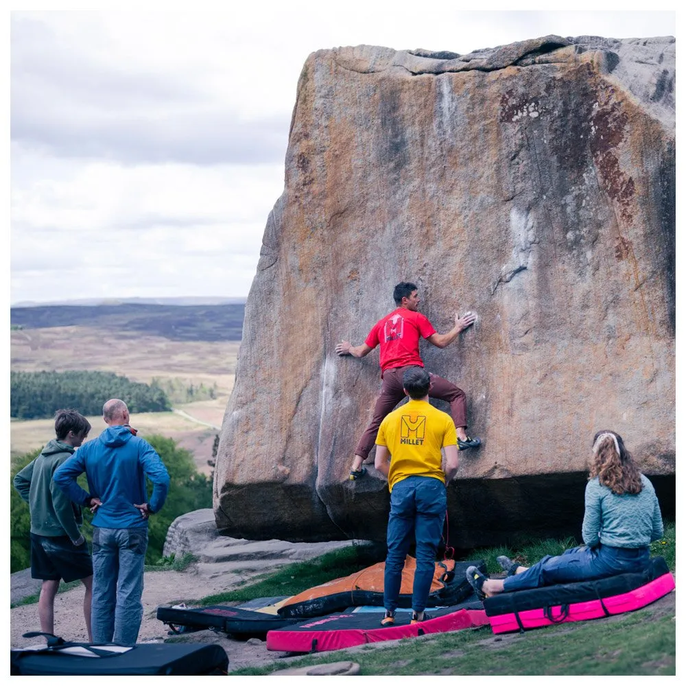 Camiseta de escalada Millet Cimai Ts Ss M Safran