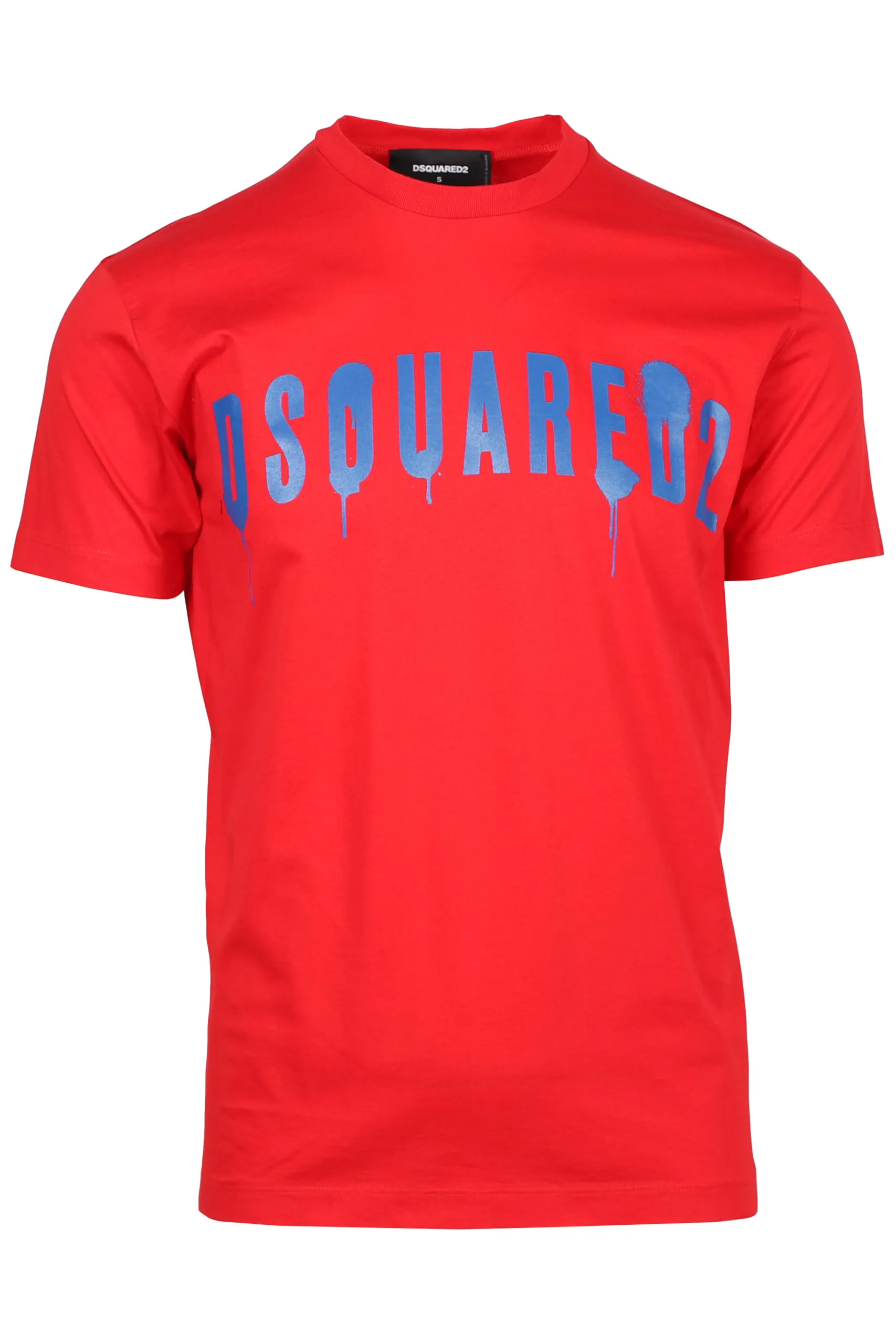 Camiseta roja con logo de la marca spray
