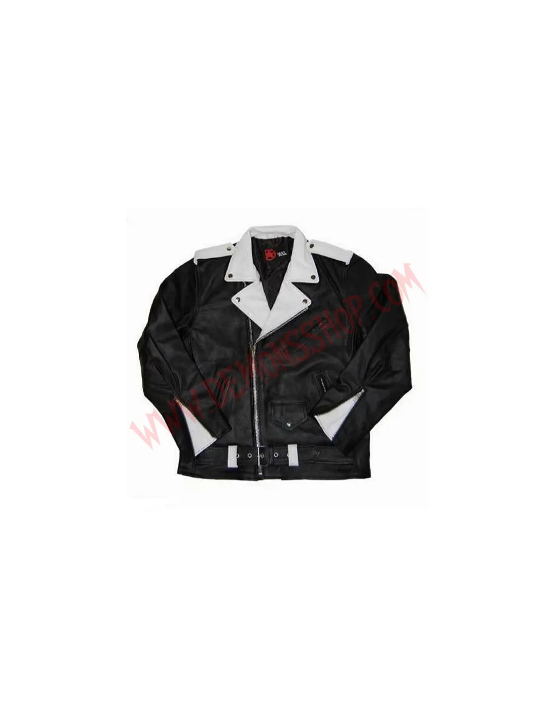Chaqueta de Cuero Johnny Thunders Blanca