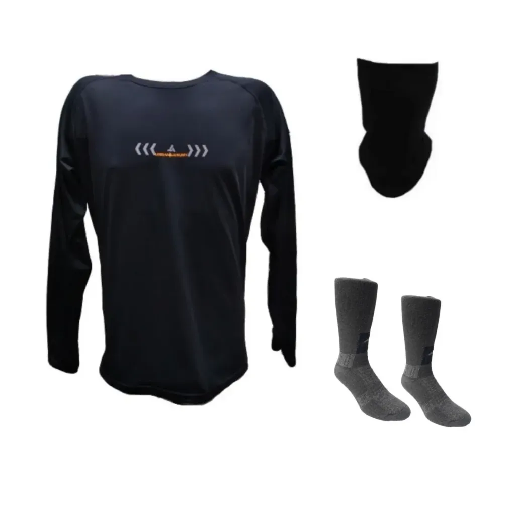 Conjunto Térmico Reflec + Cuello Térmicos + Media Térmica
