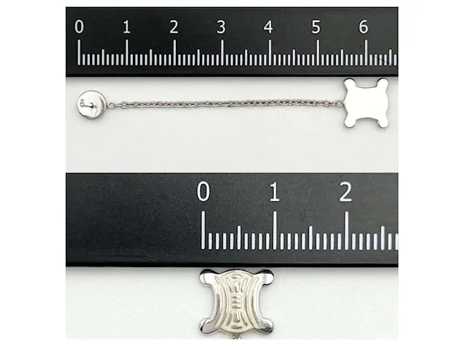 Céline Pendientes Celine para mujer en plata 925 con recorte 