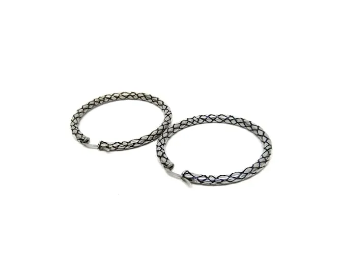 Céline Pendientes de aro de metal plateado Celine Plata 