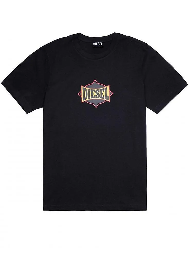 DIESEL HOMBRE TJUSTC13 CAMISETA NEGRO 9XX