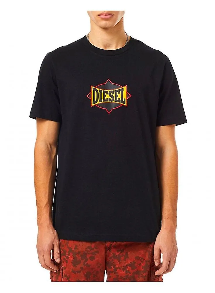 DIESEL HOMBRE TJUSTC13 CAMISETA NEGRO 9XX