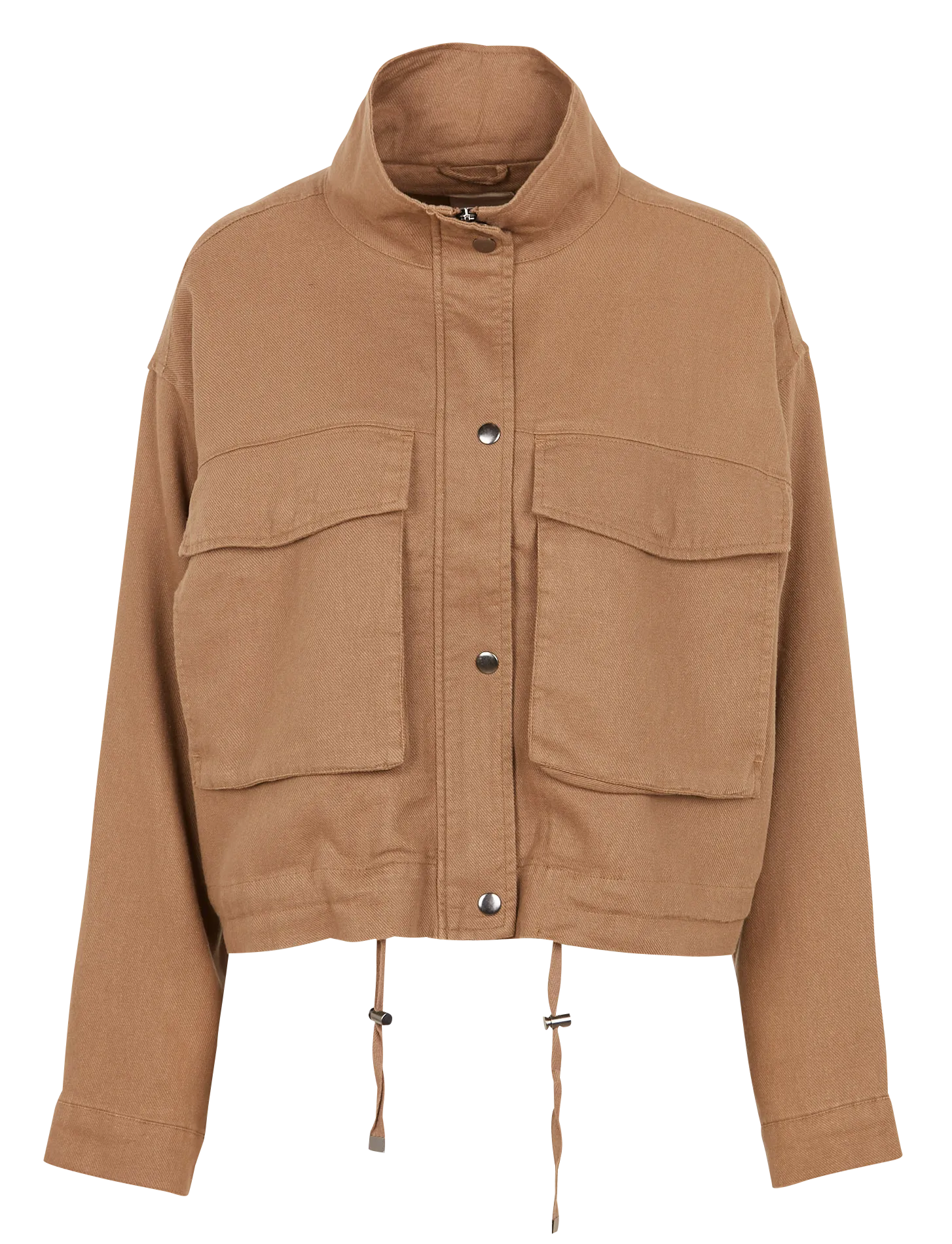 ELOUISE  CHAQUETA HOLGADA CON CUELLO ALTO EN MARRON