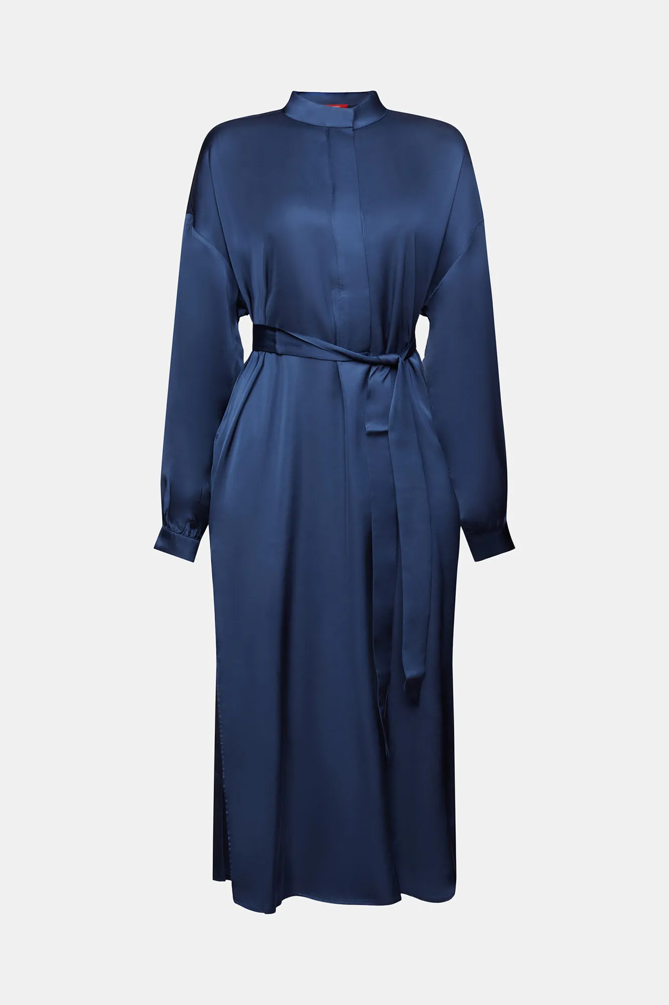 Esprit Vestido cuello perkins satinado viscosa