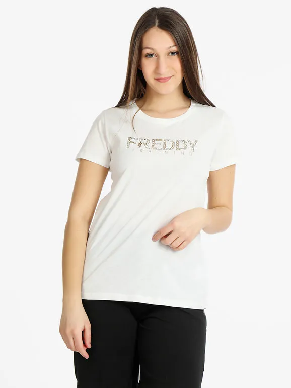 Freddy Camiseta de mujer de manga corta con letras