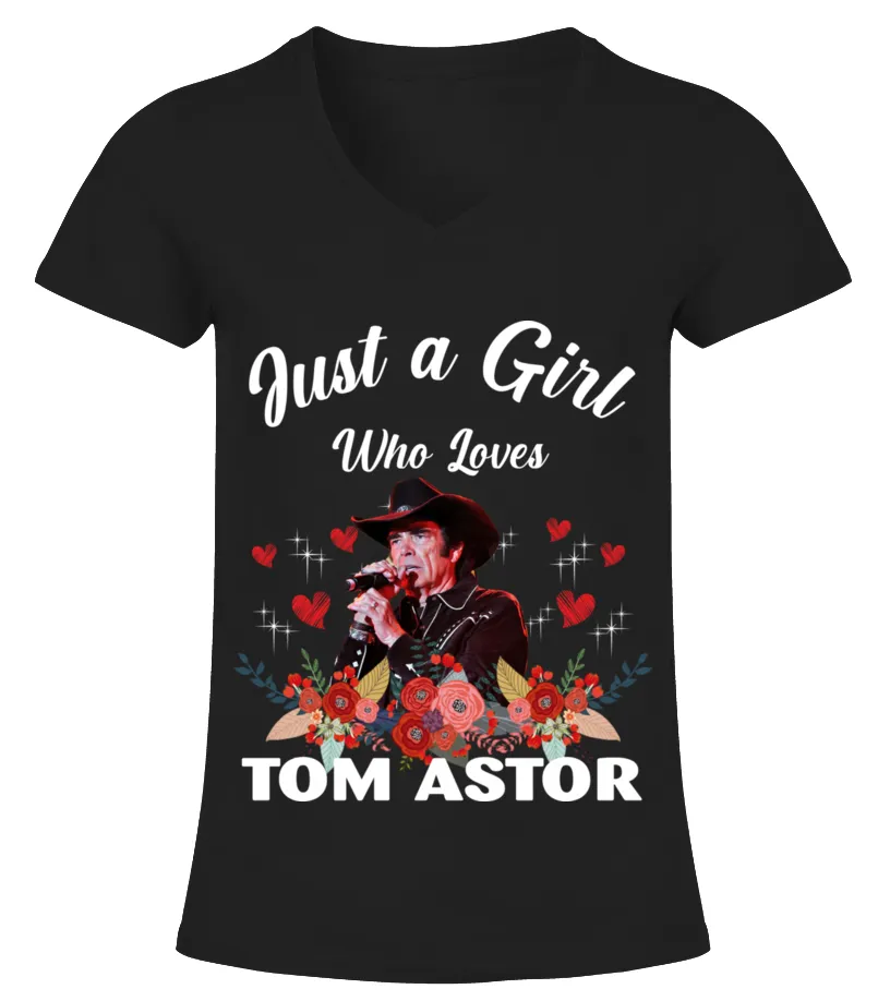 GIRL WHO LOVES TOM ASTOR Camiseta cuello pico Mujer