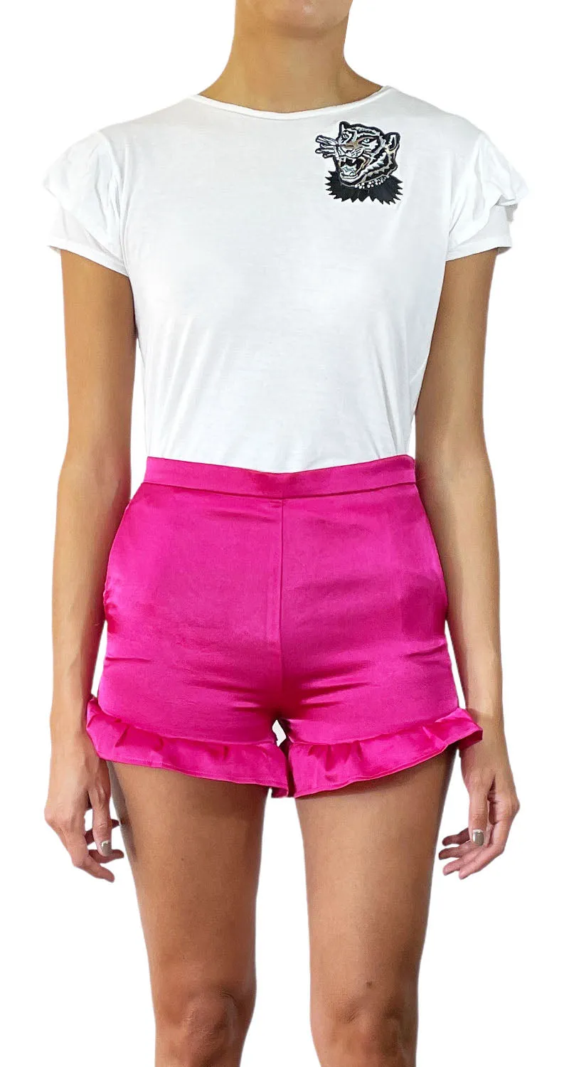 JAZMIN CHEBAR Polera Blanca Tigre