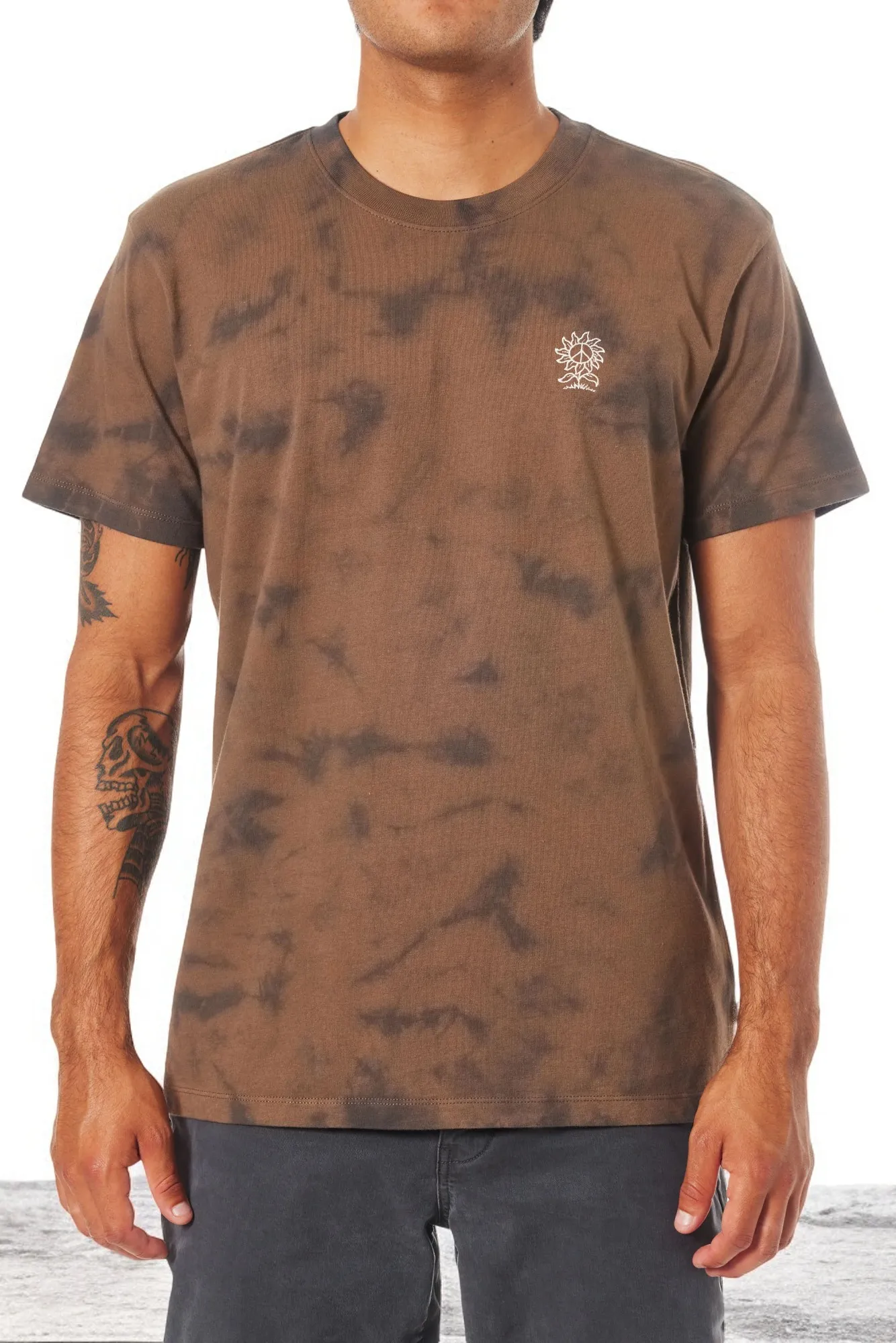 Katin USA – Camiseta Sunflower emb gravel tie dye