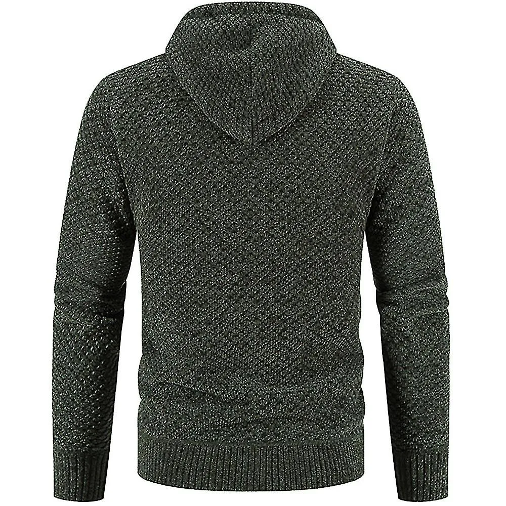 Kaxidy Men's Zip Up Hoodie Fleece Lined Jacket Wool Warm Thick Winter Coat Sweatshirt