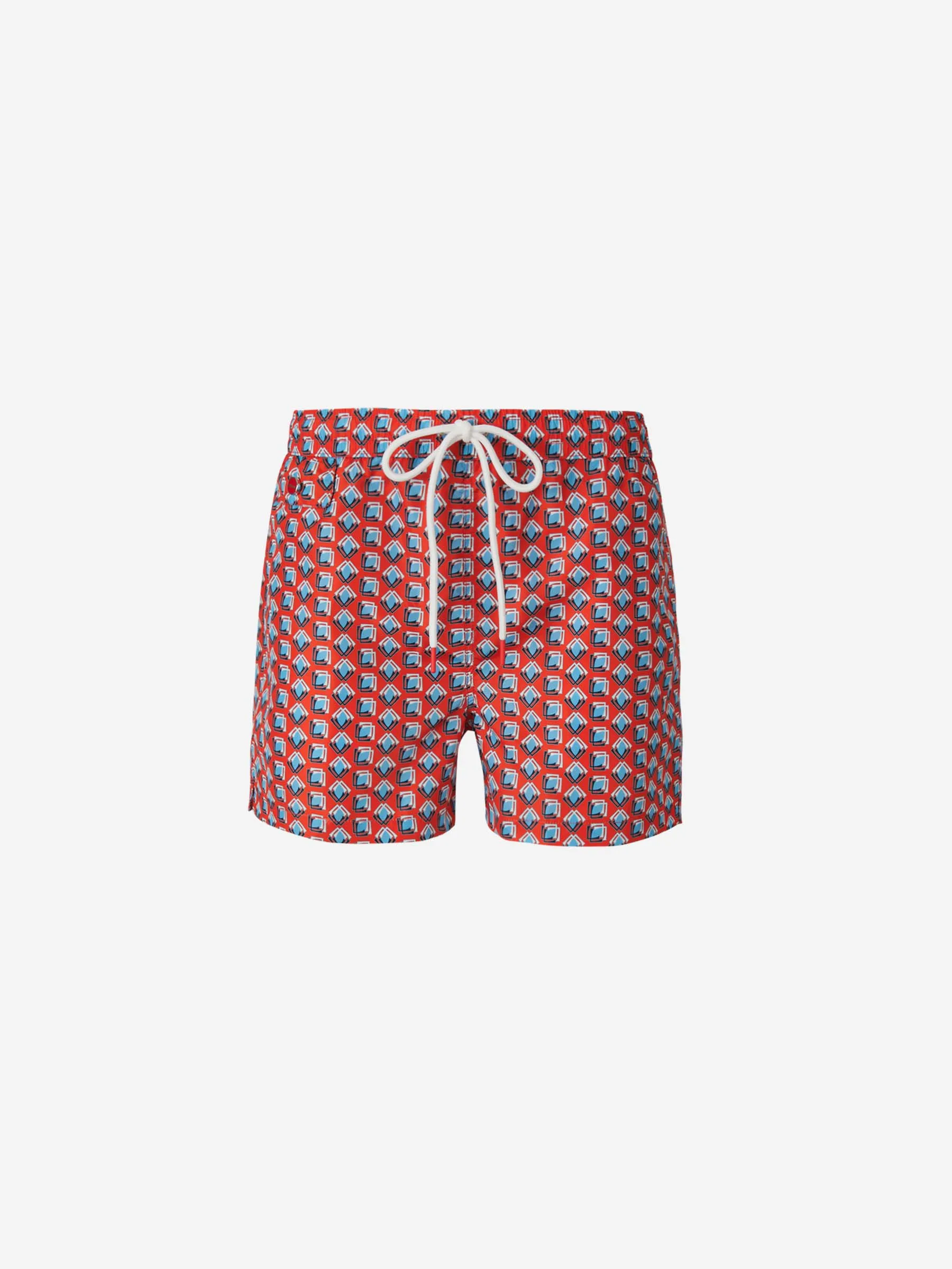 Kiton Bañador Técnico Motivo Geométrico