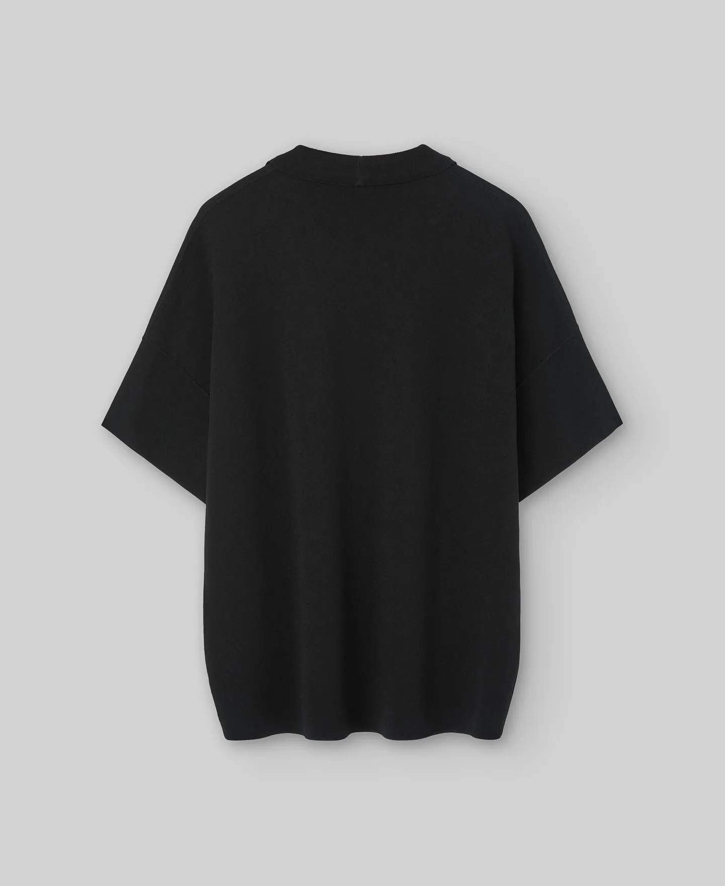 Knit oversize polo shirt man