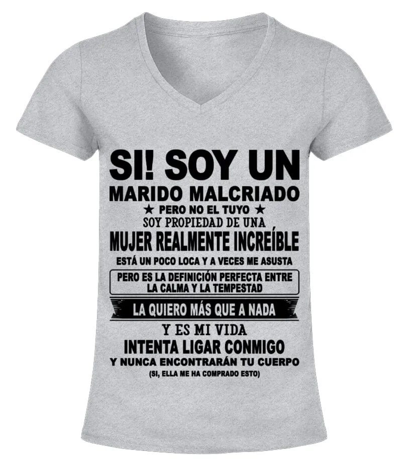 Mamá te amamos con todo el corazón. Oliva, Charlie & Liam Camiseta cuello pico Mujer