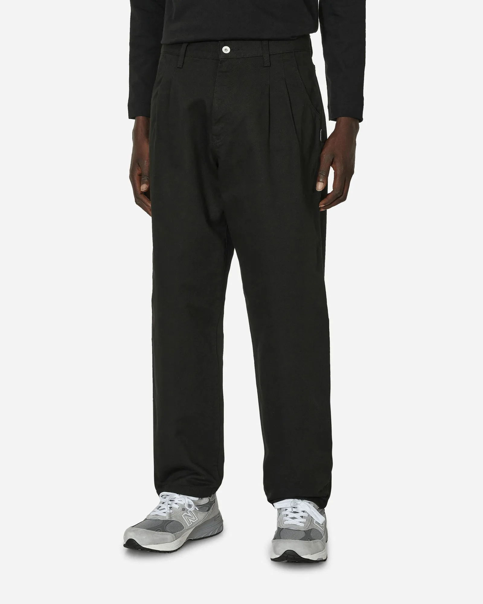 Neighborhood BaggySilhouette Two Tuck Pants Black
