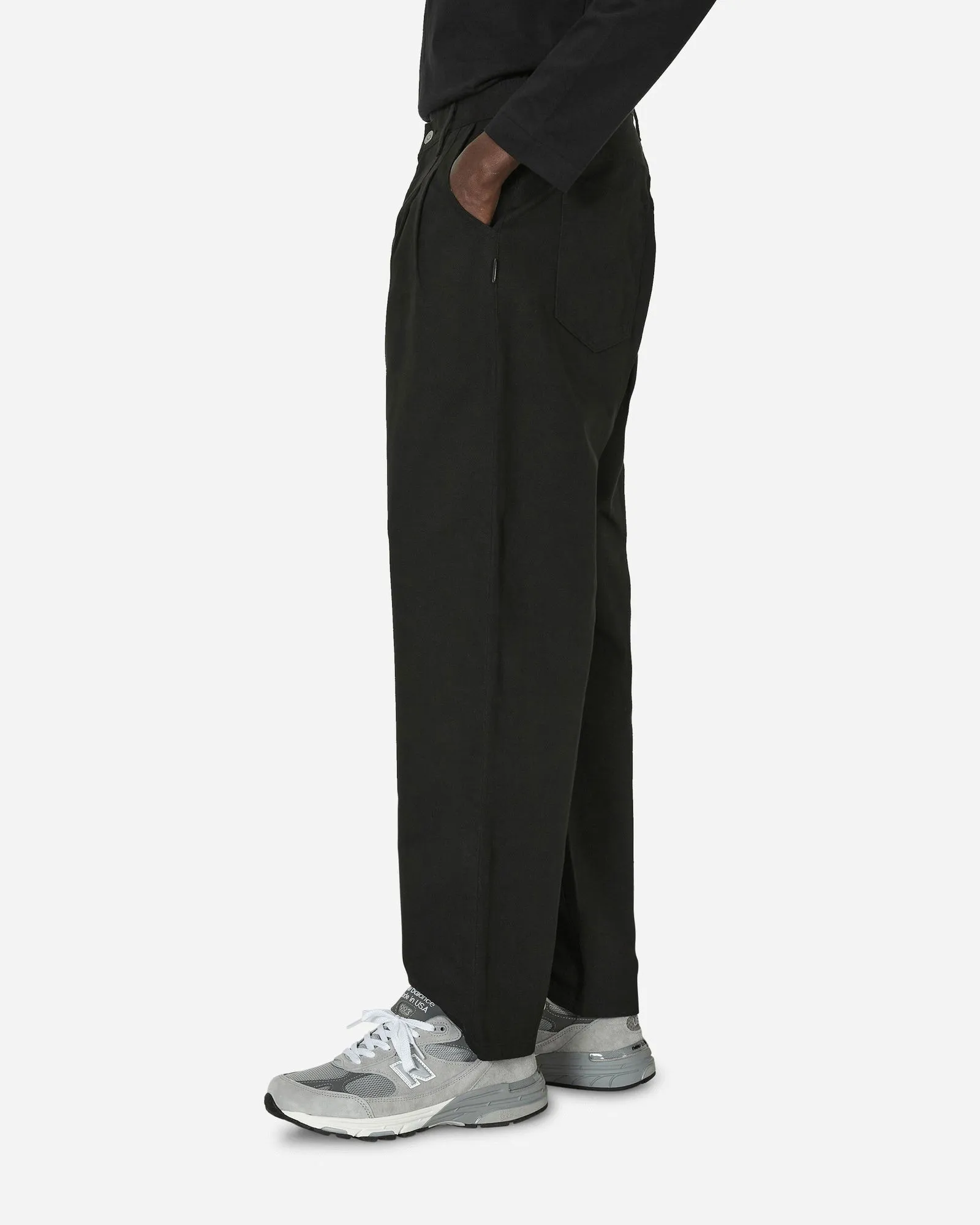 Neighborhood BaggySilhouette Two Tuck Pants Black