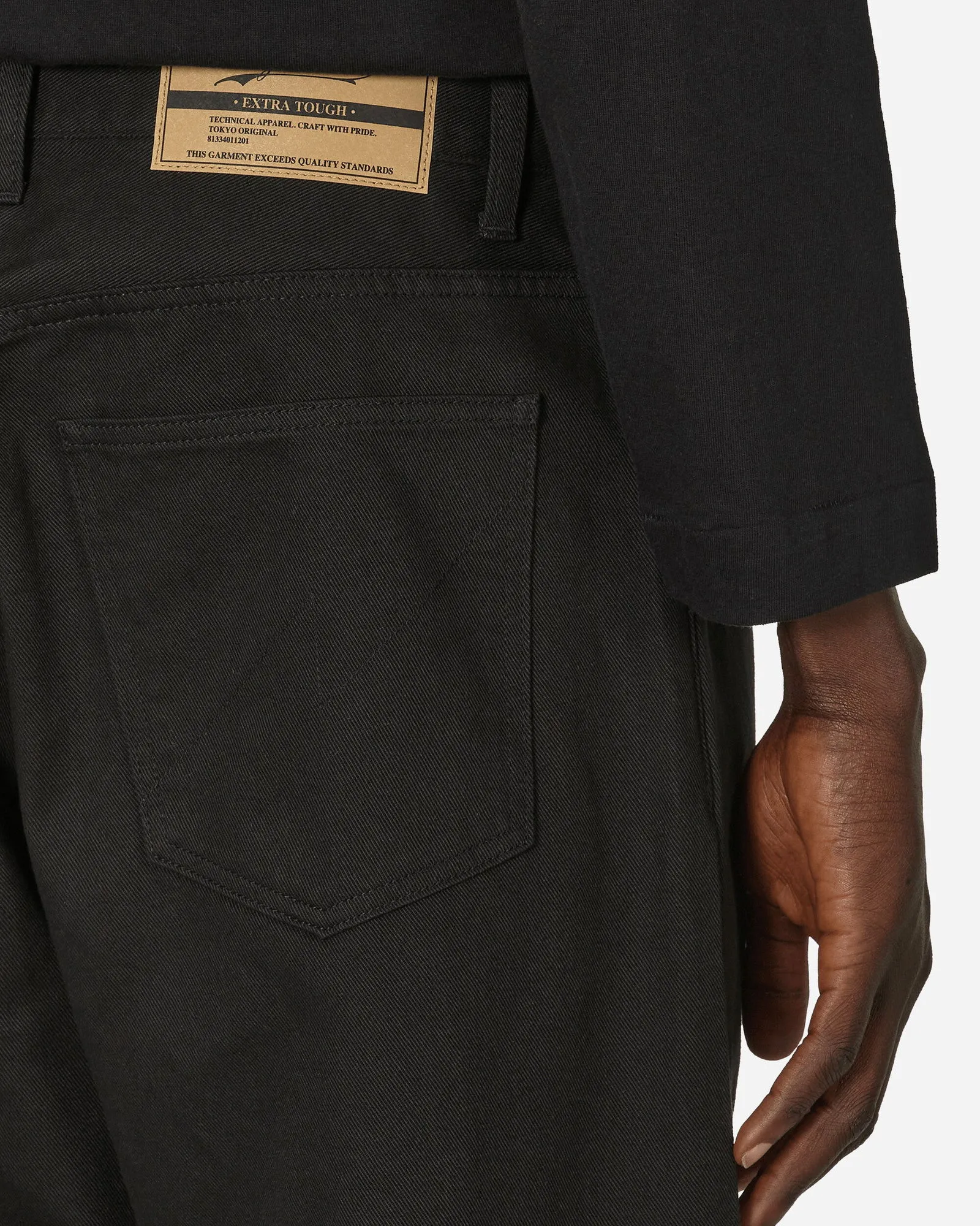 Neighborhood BaggySilhouette Two Tuck Pants Black