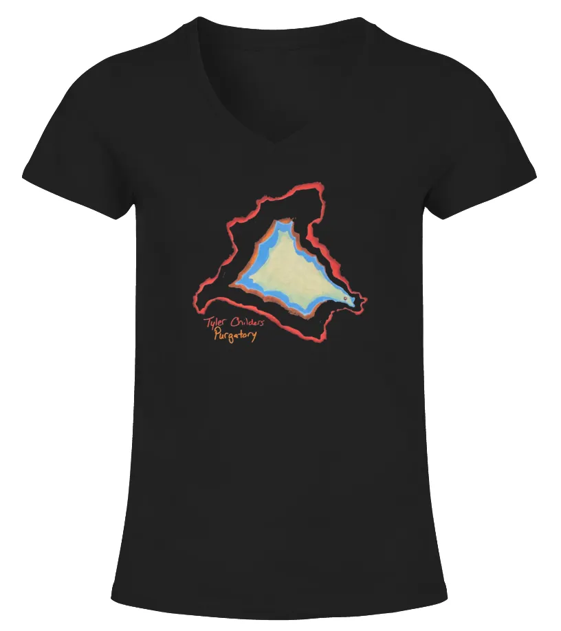 Old Woman Softball [BACK] Camiseta cuello pico Mujer