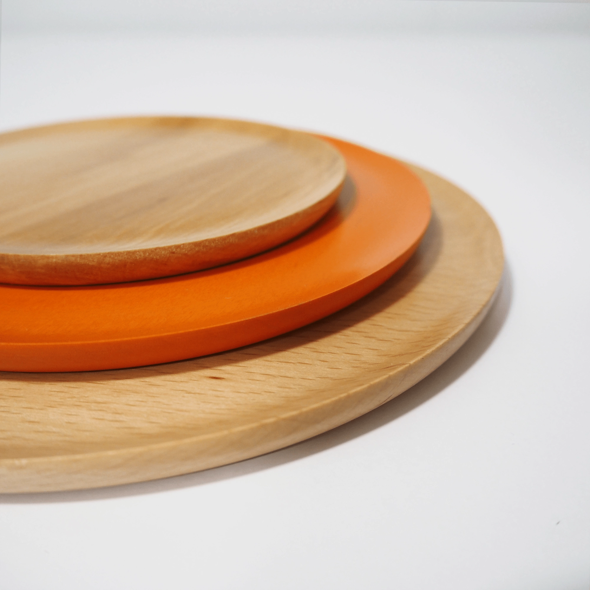 Pack de 3 platos de madera