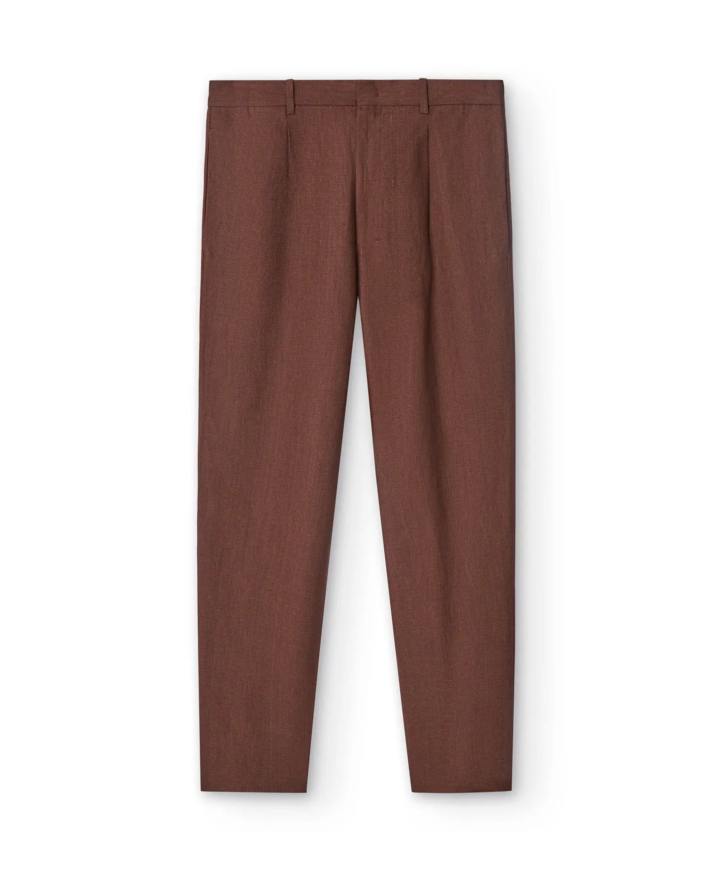 Pantalón sastre marrón hombre