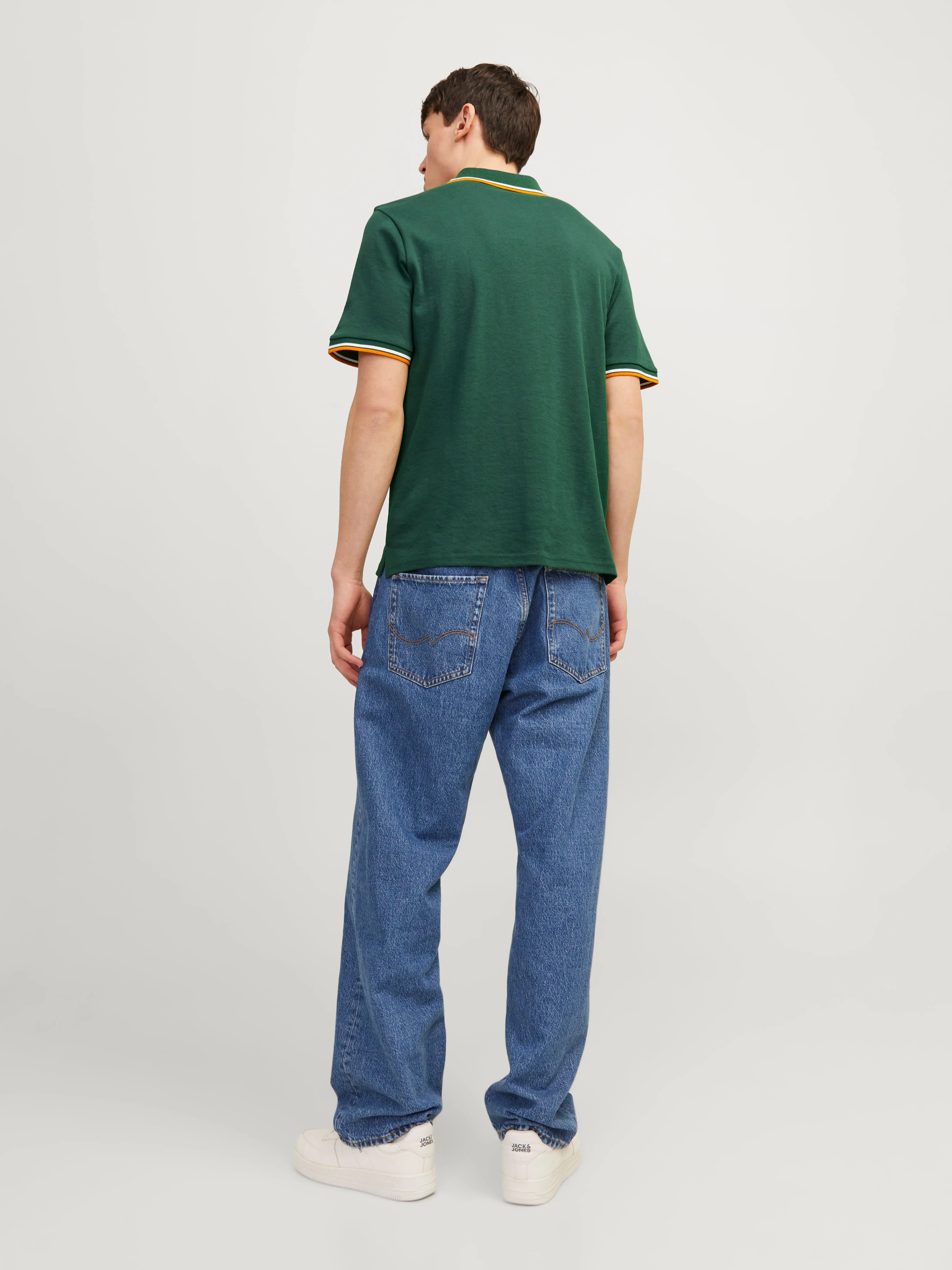 Paquete de 2 Camiseta Estampado Polo | Verde oscuro | Jack & Jones®