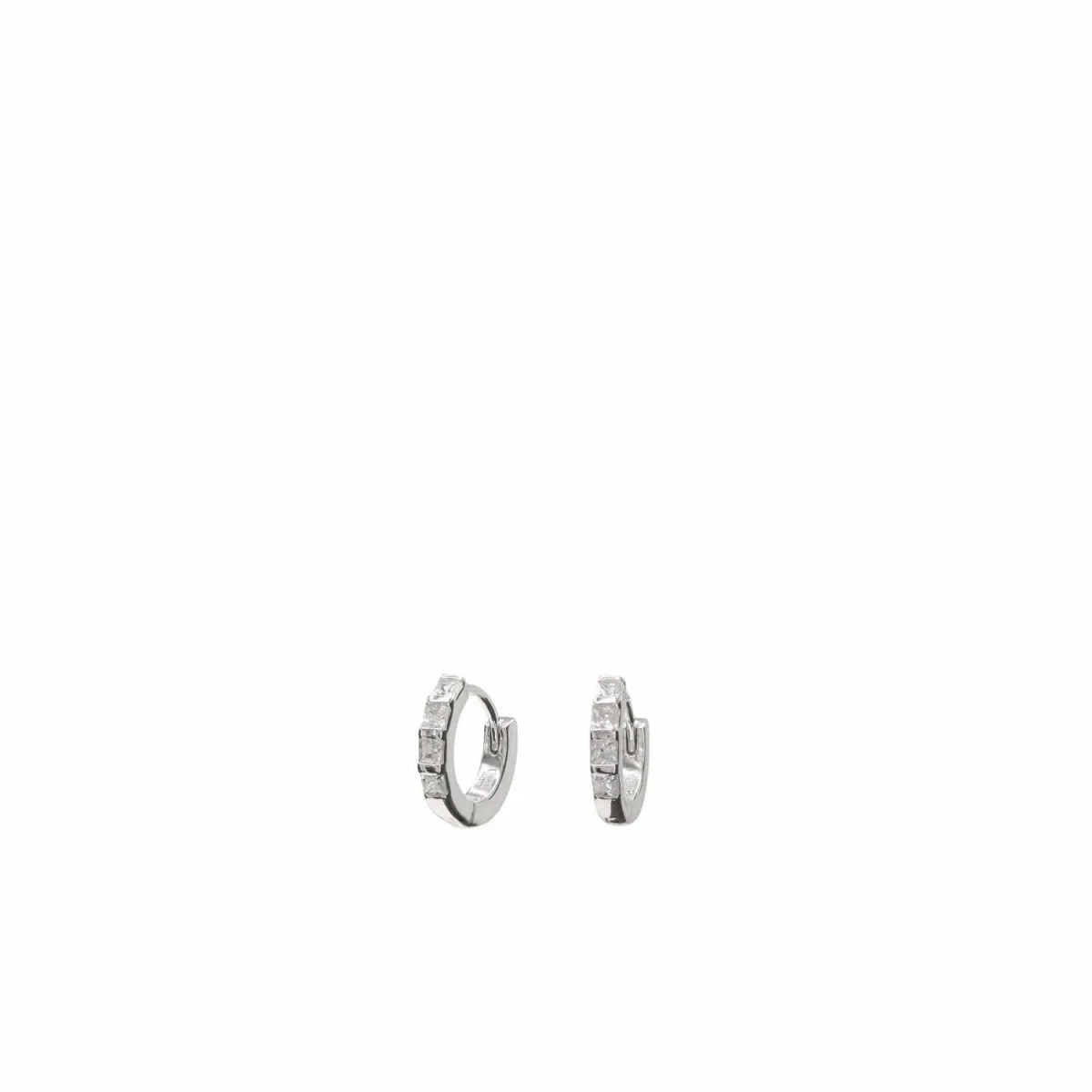 Pendientes aros muy pequeos diseo circonitas talla princesa