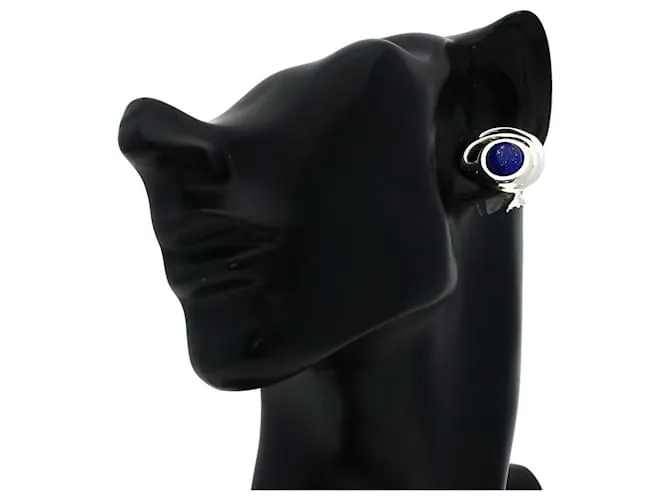 Pendientes de clip de plata Lapis Lazuli Tiffany & Co. 
