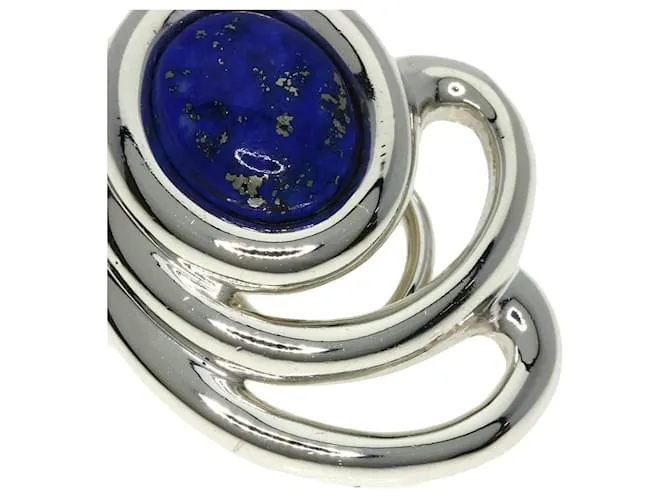 Pendientes de clip de plata Lapis Lazuli Tiffany & Co. 
