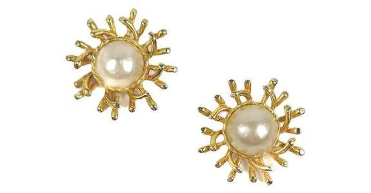 Philippe Ferrandis Pendientes de oro Dorado 