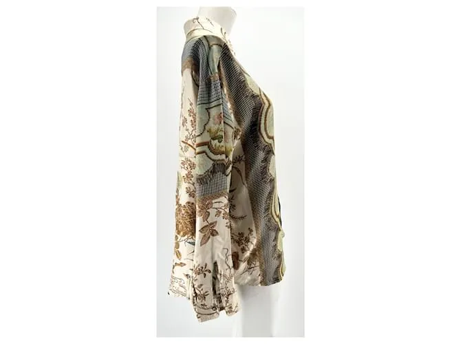 PIERRE LOUIS MASCIA Tops Camiseta.Seda M Internacional Beige 
