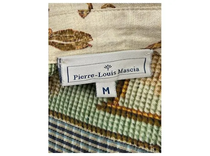 PIERRE LOUIS MASCIA Tops Camiseta.Seda M Internacional Beige 