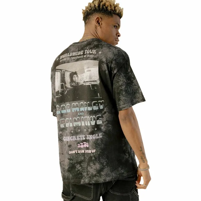 primitive camiseta x bob marley concrete jungle washed