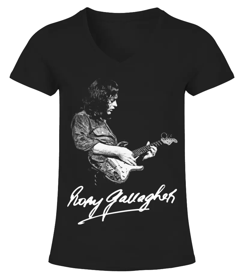 Rory Gallagher BK (11) Camiseta cuello pico Mujer