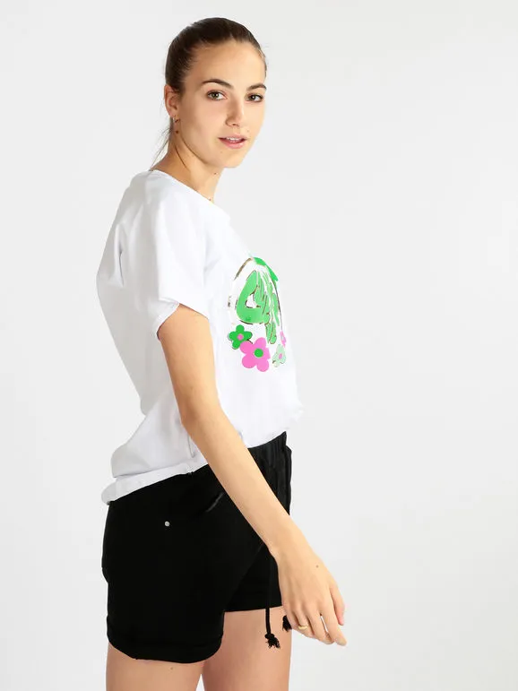 Solada Camiseta mujer oversize de algodón