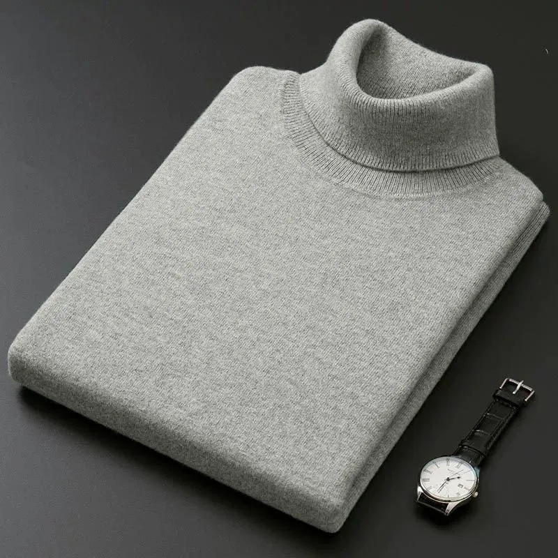 Suéter De Cuello Alto Para Hombre