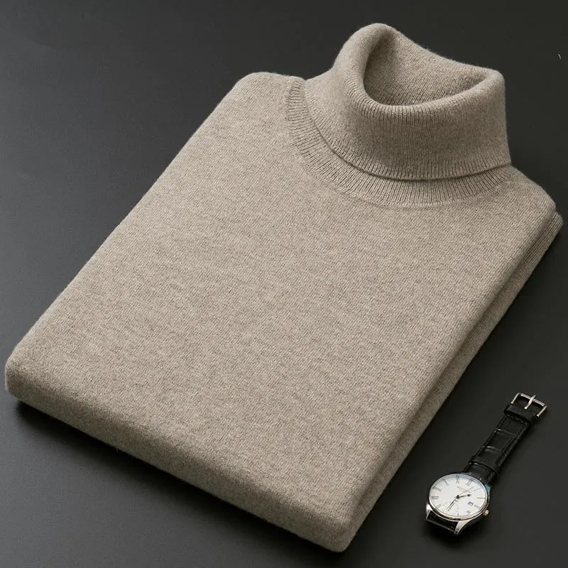 Suéter De Cuello Alto Para Hombre