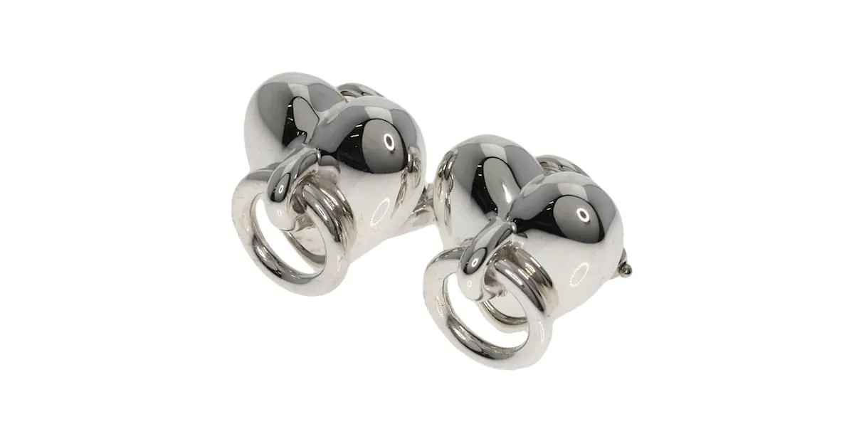 Tiffany & Co Pendientes de plata Knock Heart de Tiffany 
