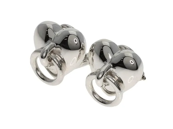 Tiffany & Co Pendientes de plata Knock Heart de Tiffany 