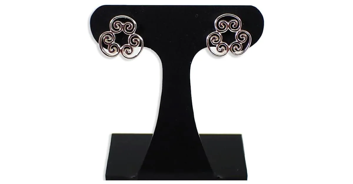 Tiffany & Co Pendientes Tiffany 925 Goldoni Triplo Stud 