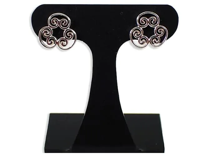 Tiffany & Co Pendientes Tiffany 925 Goldoni Triplo Stud 